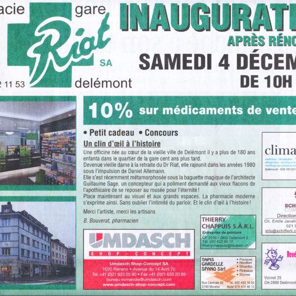 Renovation Pharmacie Romandie 9